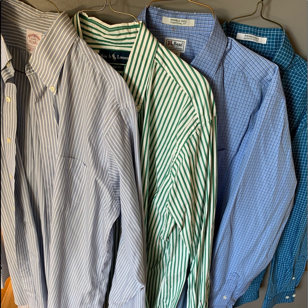 $20  for all...7 Men’s Dress shirts... size large.